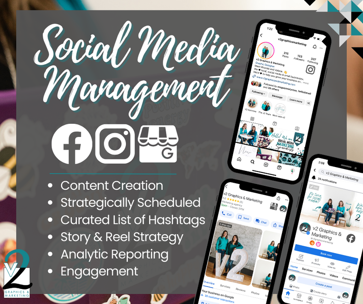 We specialize in social media managemant. Our monthly packages are customized to fit the needs of our clients. 